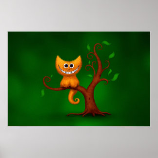 A Cheshire Kitten Poster