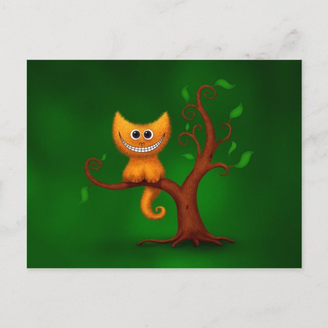 A Cheshire Kitten Vykort (Framsida)