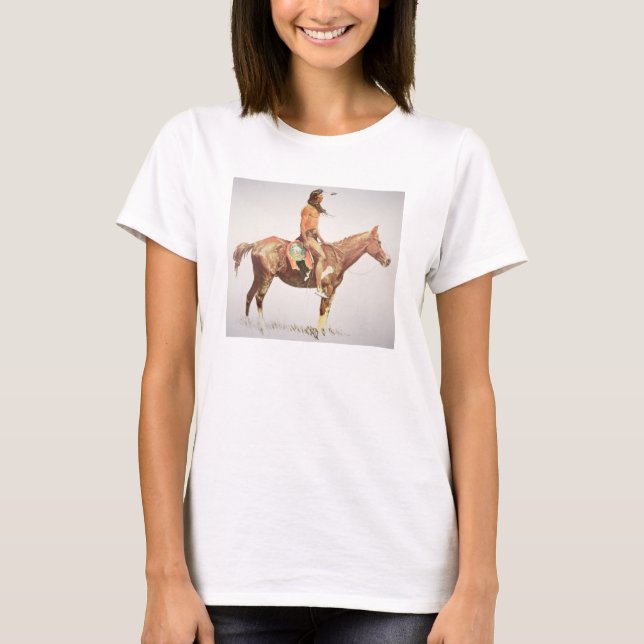 A Cheyenne Modig, 1901 (färg litho) T-shirt (Framsida)