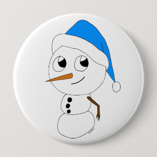 a chibi snögubbe knapp