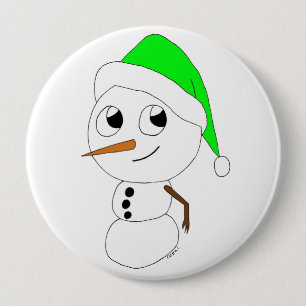 a chibi snögubbe knapp