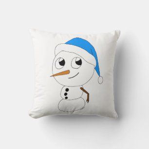 a chibi snögubbe kudde