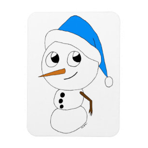 a chibi snögubbe magnet