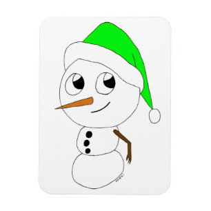 a chibi snögubbe magnet