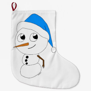 a chibi snögubbe stor julstrumpa