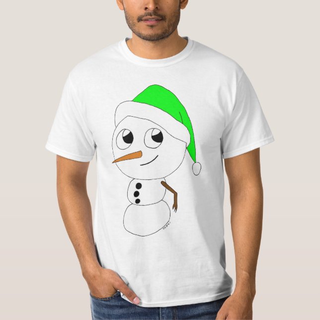 a chibi snögubbe t shirt (Framsida)