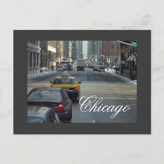A Chicago Winter Postcard Vykort (Framsida)