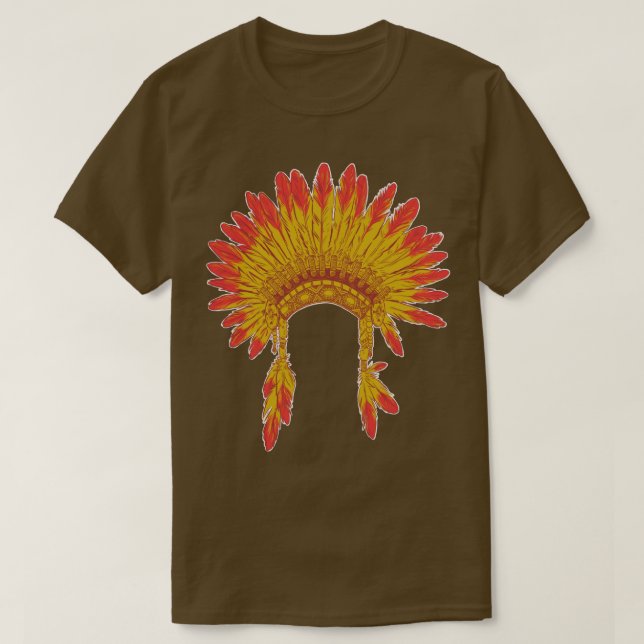 A Chiefs Feather Headdress T Shirt (Design framsida)
