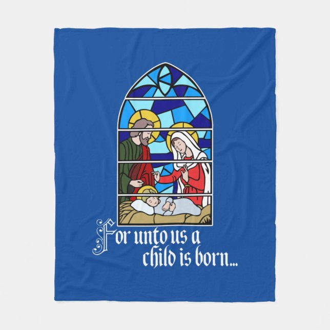 A Child is born Fleecefilt (Framsidan)