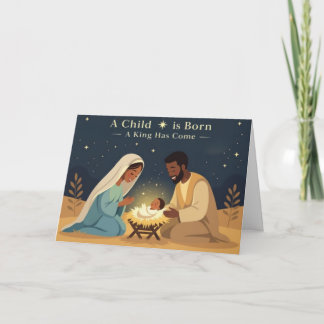 A Child is Born Seasonal Card Helgkort