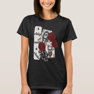 A Chip och en av Manar parters partiker Texas Hold T Shirt
