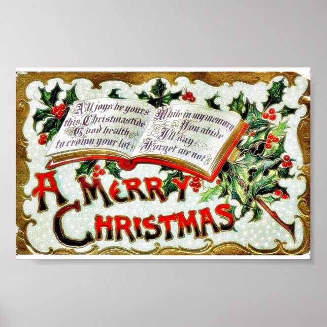 A christmas hälsning med bibel ord poster (Framsidan)