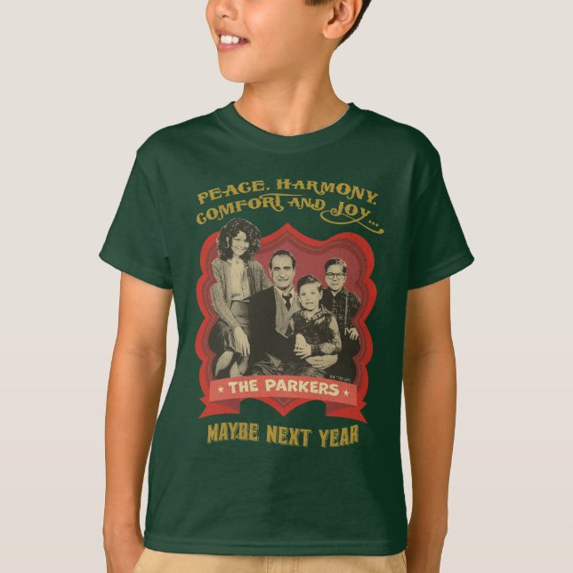 A Christmas Story | Peace, Harmony, Comfort & Joy T Shirt (Framsida)