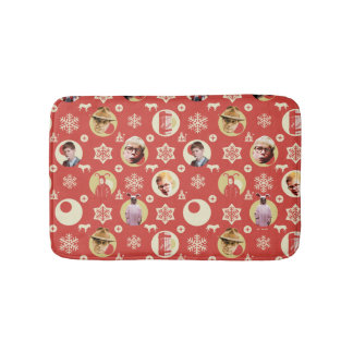 A Christmas Story Retro Snowflake Pattern Badrumsmatta