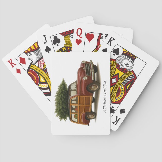 A Christmas Tradition Playing Cards Casinokort (Baksidan)