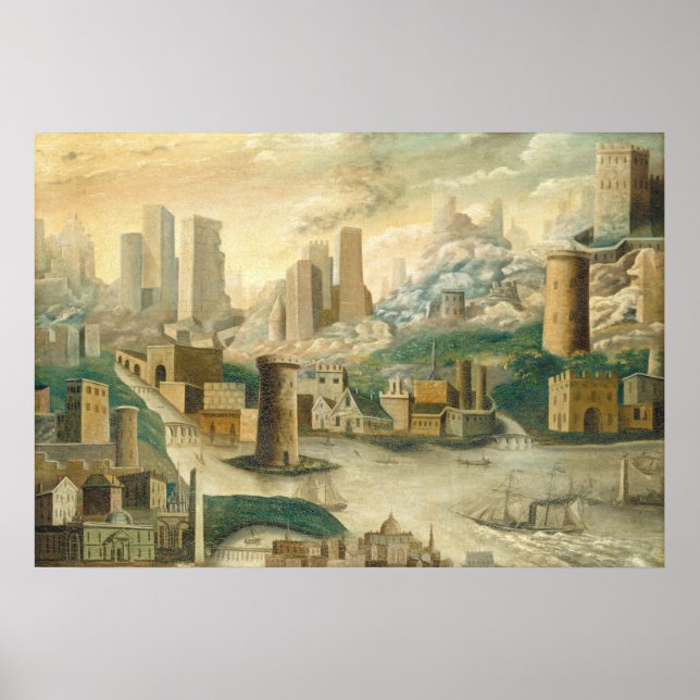 A City Fantasy - American Fine Art Poster (Framsidan)