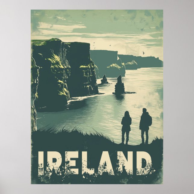 A Cliffs of Moher Journey Ireland Poster (Framsidan)
