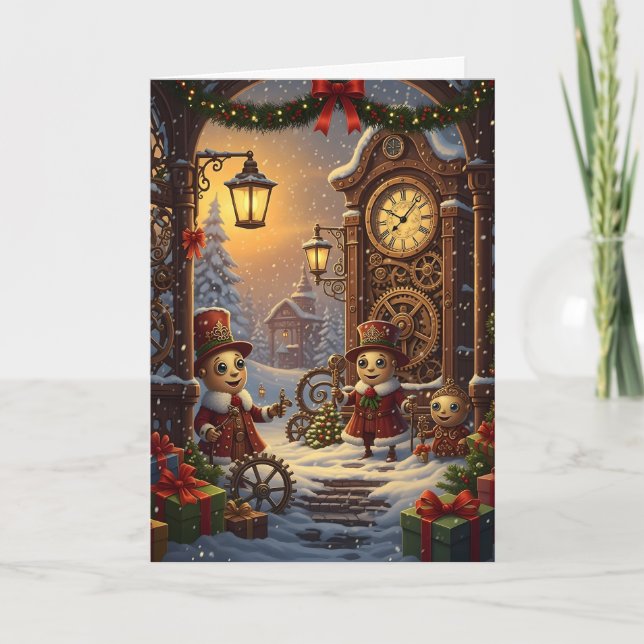 A Clockwork Christmas Helgkort (Framsida)