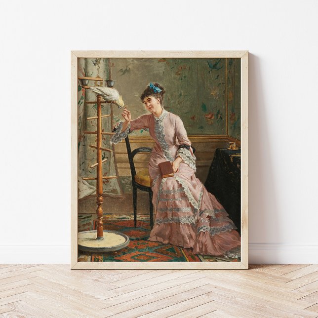 A Cockatoo | Gustave Léonard de Jonghe Poster (Skapare uppladdad)