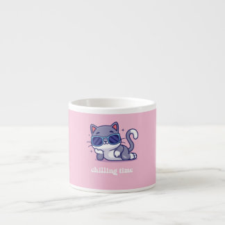 A  coffee mug Chiiling time (pink) Espressomugg