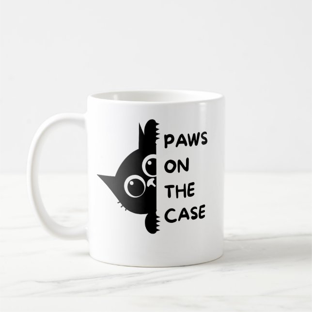 A Coffee mug having cat on it "So unique!!!"  Kaffemugg (Vänster)