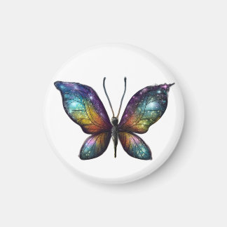 A colorful butterfly with galaxy-like wings is dep magnet