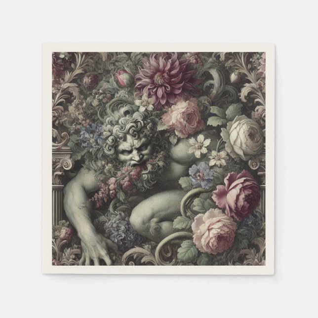 🎭 A Colossal Comedy – Gothic Victorian Pappersservett (Framsidan)