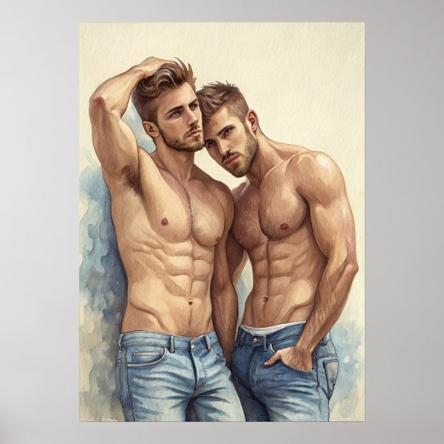 A Contemporary Male Posing Portrait Poster (Framsidan)