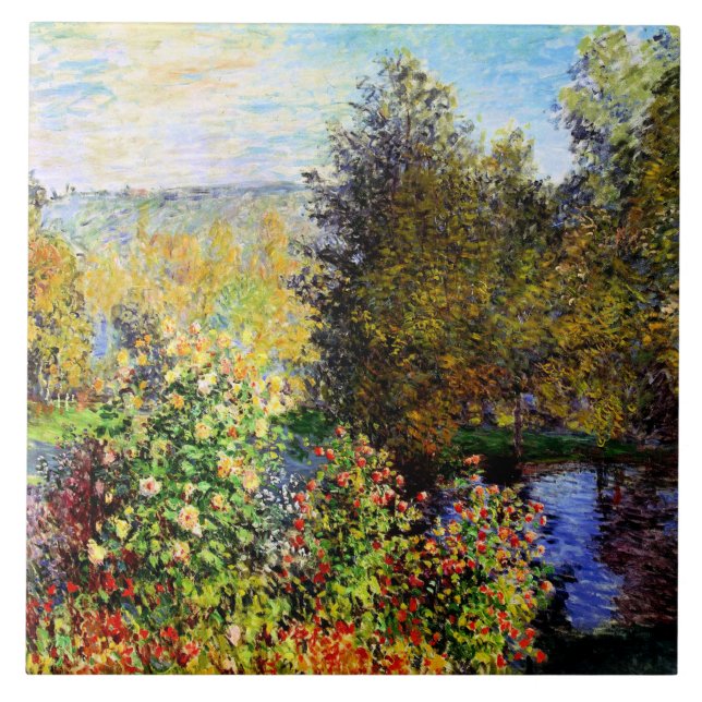A Corner of the Garden at Montgeron Kakelplatta (Framsidan)