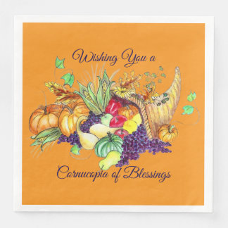 A Cornucopia of Blessings Pappersservett