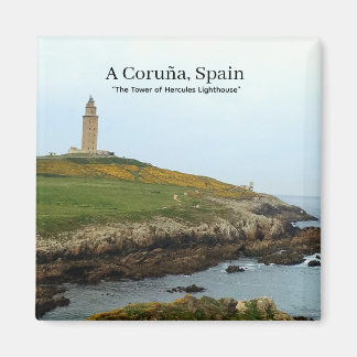 A Coruña, Spain - The Tower of Hercules Lighthouse Magnet