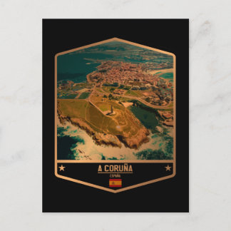 A Coruña Vykort