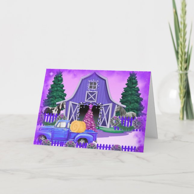 A Country Christmas Greeting Card Kort (Framsida)