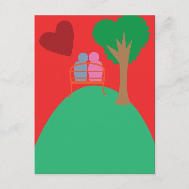 A Couple Dating  Vykort (Framsida)