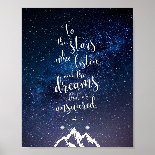 A Court of Mist & Fury Quote Poster (Framsidan)