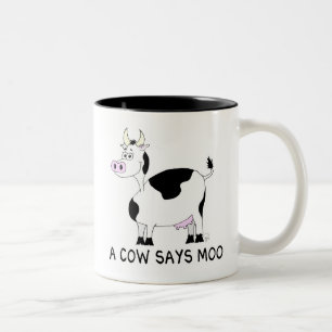 A Cow Says Moo Två-Tonad Mugg