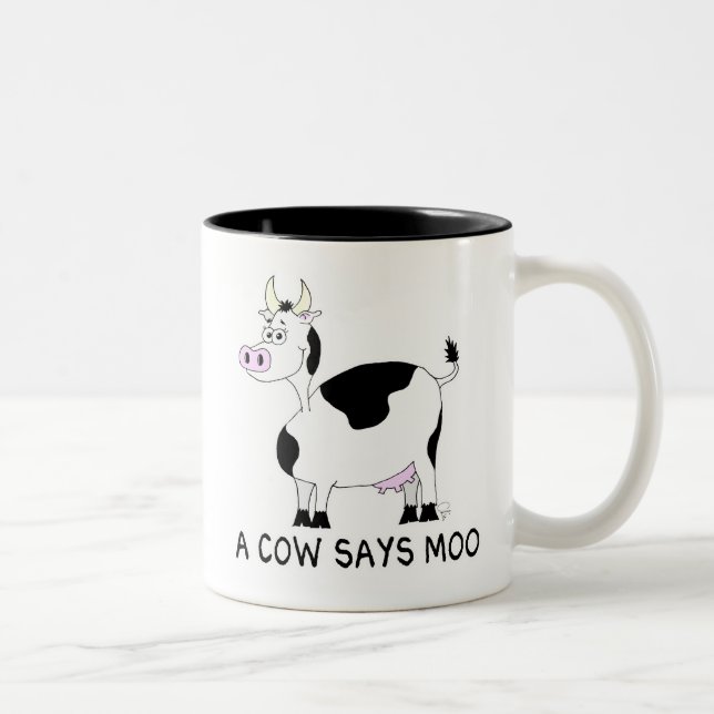 A Cow Says Moo Två-Tonad Mugg (Höger)