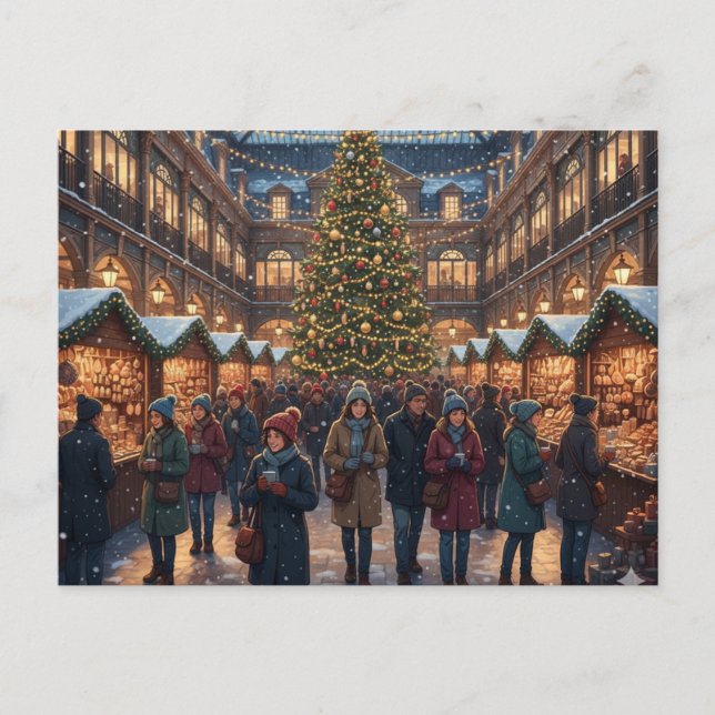 A Cozy Covent Garden - Christmas in London Vykort (Framsida)