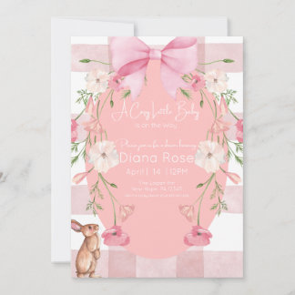 A Cozy Little Baby Is on the Way Shower Invitation Inbjudningar