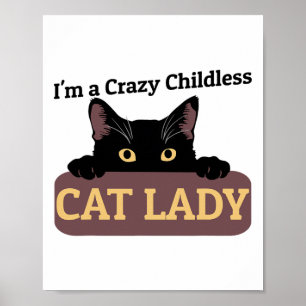 A Crazy Chilless Cat Dam Kamala Harris 2024 Pres Poster