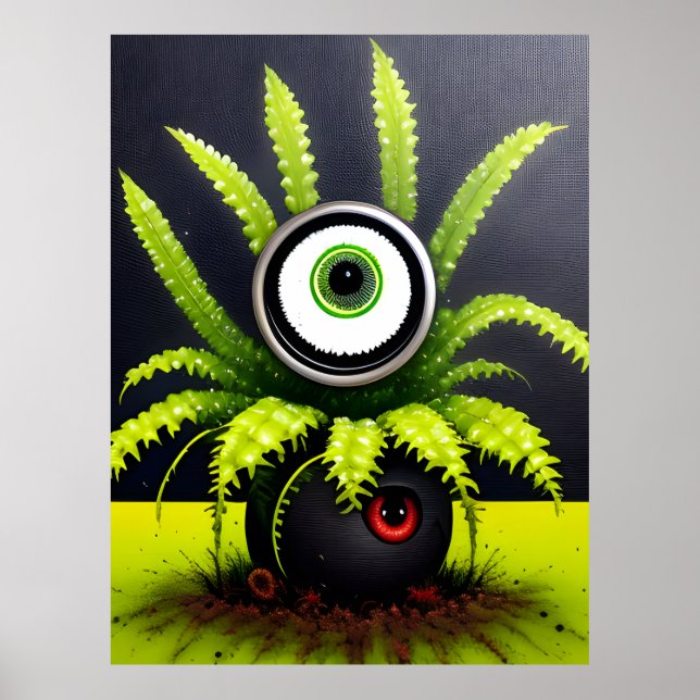 A Creepy Eyeball Plant Poster (Framsidan)