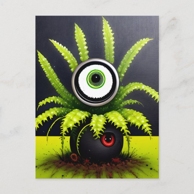 A Creepy Eyeball Plant Vykort (Framsida)