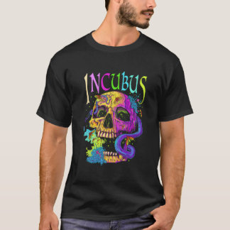 A Crow Left Skull Morning And Flower Incubus View T Shirt
