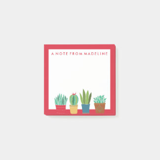 A Crowd of Cactus Post-it Block
