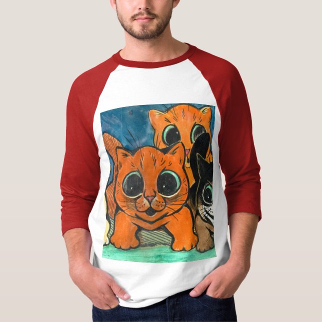 A Crowd of Cats by Louis Wain T Shirt (Framsida)