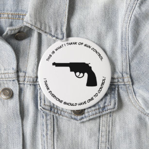 A custom buttons to express a political opinion. knapp