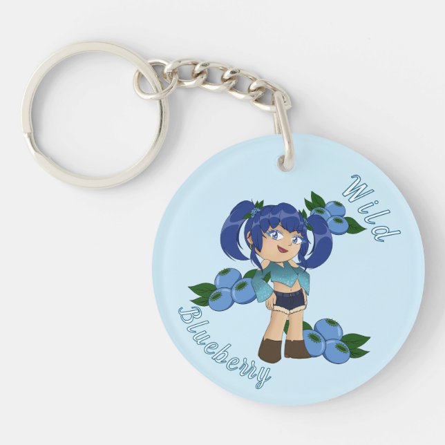 A Customized Key Chain with Cute Blueberry Chibi (Framsidan)