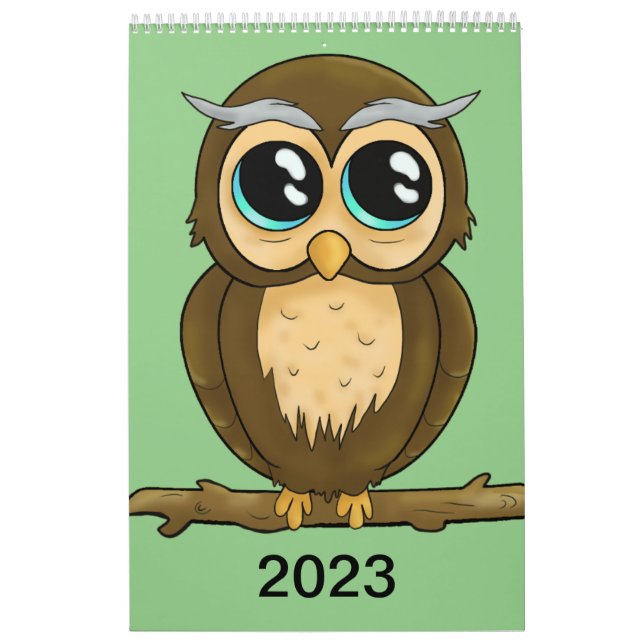 A cute calendar filled with happy characters kalender (Omslag)