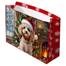 A Cute Festive Poodle Christmas  