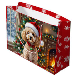 A Cute Festive Poodle Christmas  